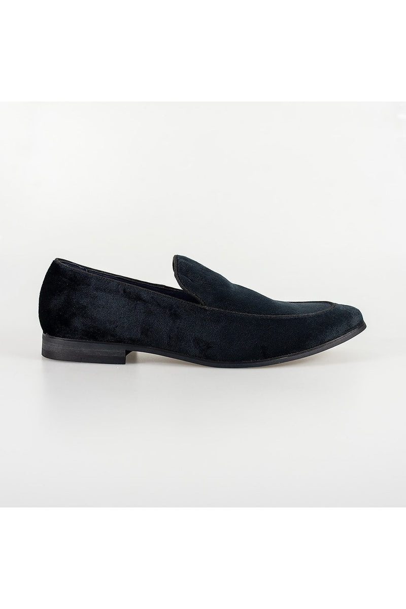 HOUSE OF CAVANI Milan Black Velvet Loafers