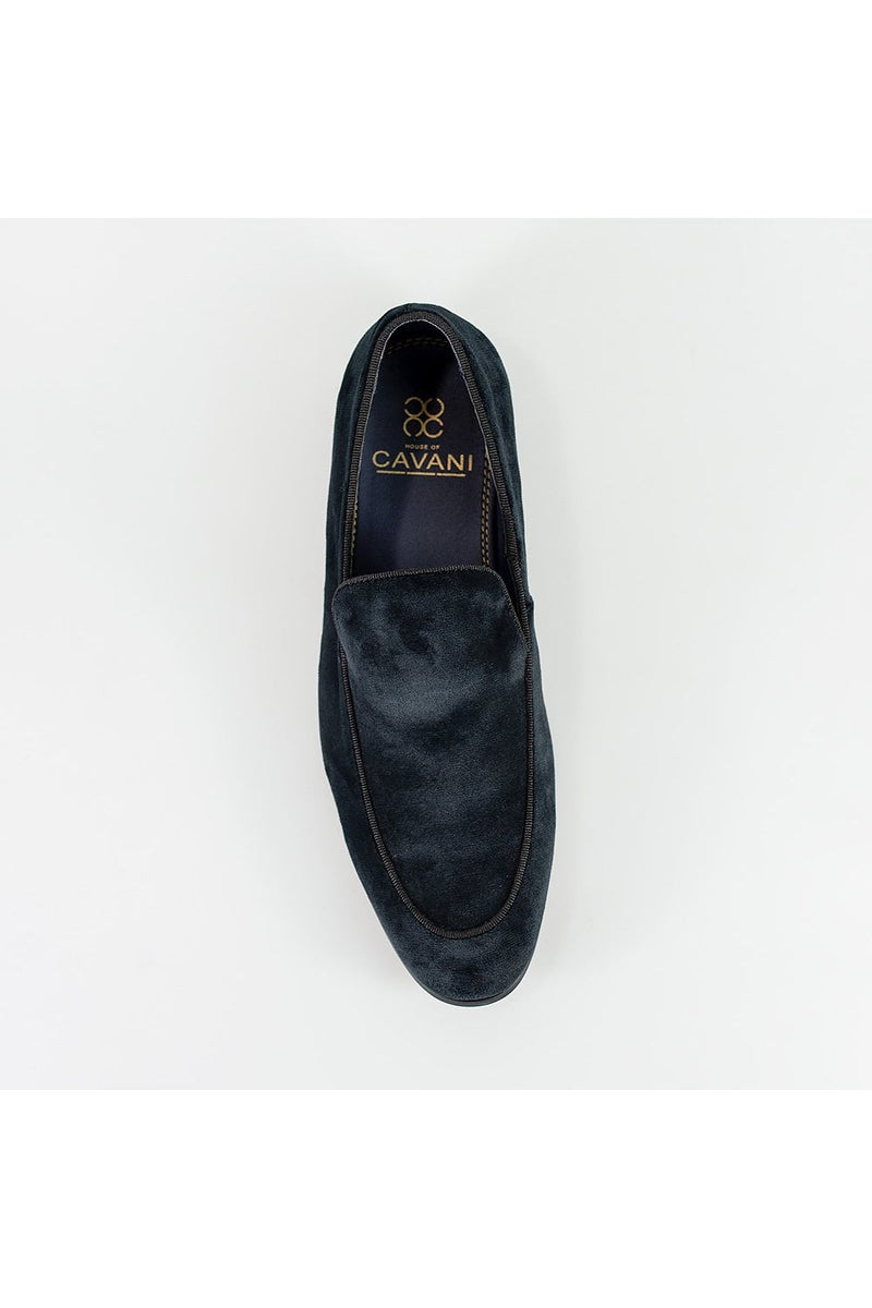 HOUSE OF CAVANI Milan Black Velvet Loafers