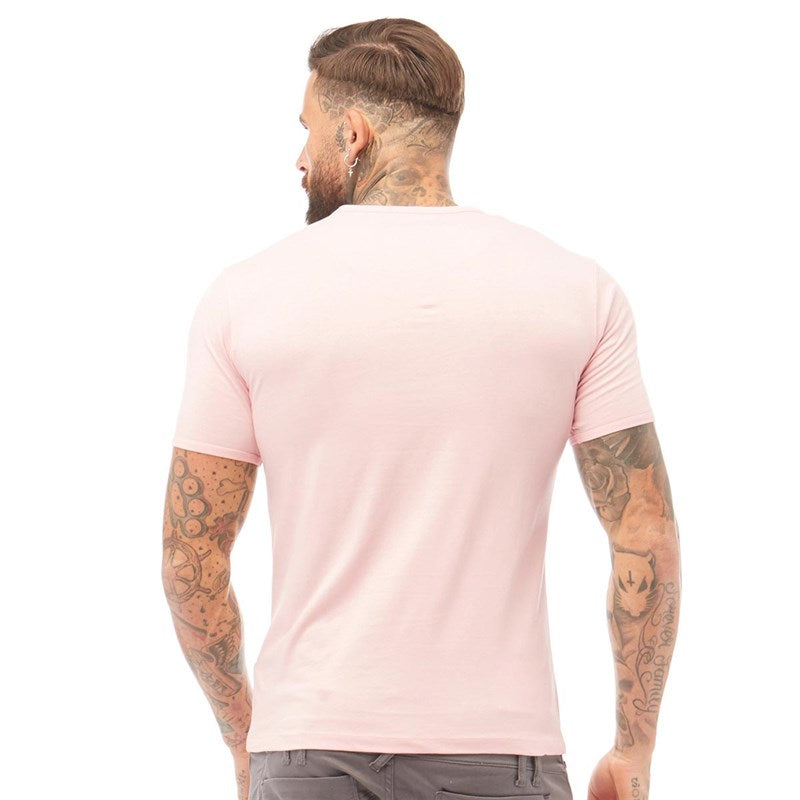 883 Police Hero Mens Cotton T-Shirt in Pink