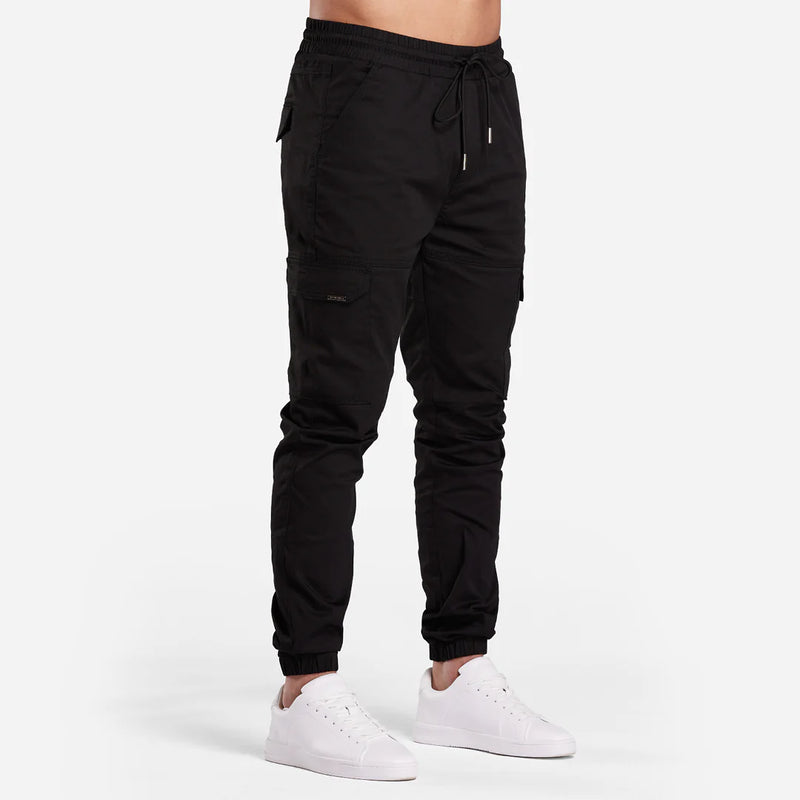 Bee Inspired RIVERO CARGO PANTS - BLACK