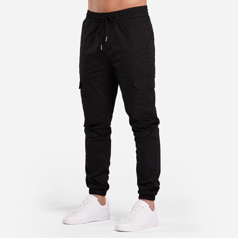 Bee Inspired RIVERO CARGO PANTS - BLACK