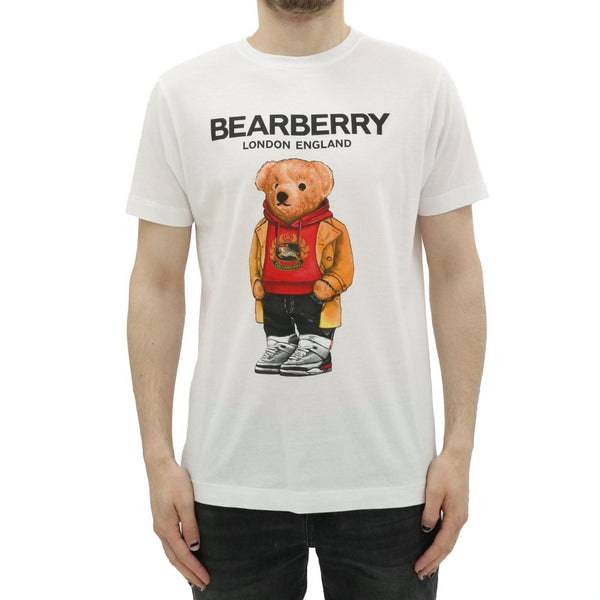 Sneaky Bear Bearberry t-shirt in WHITE
